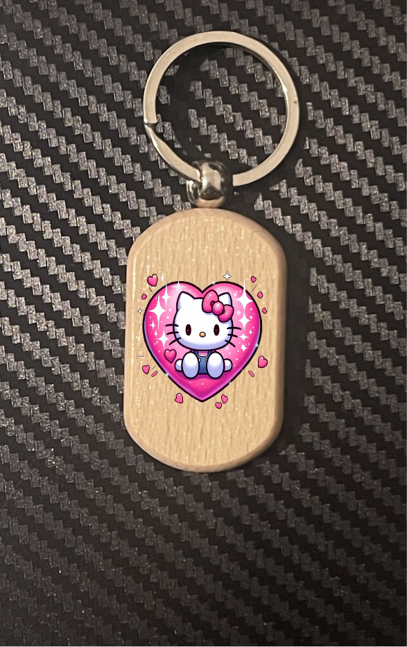 Heart Hello Kitty keyring