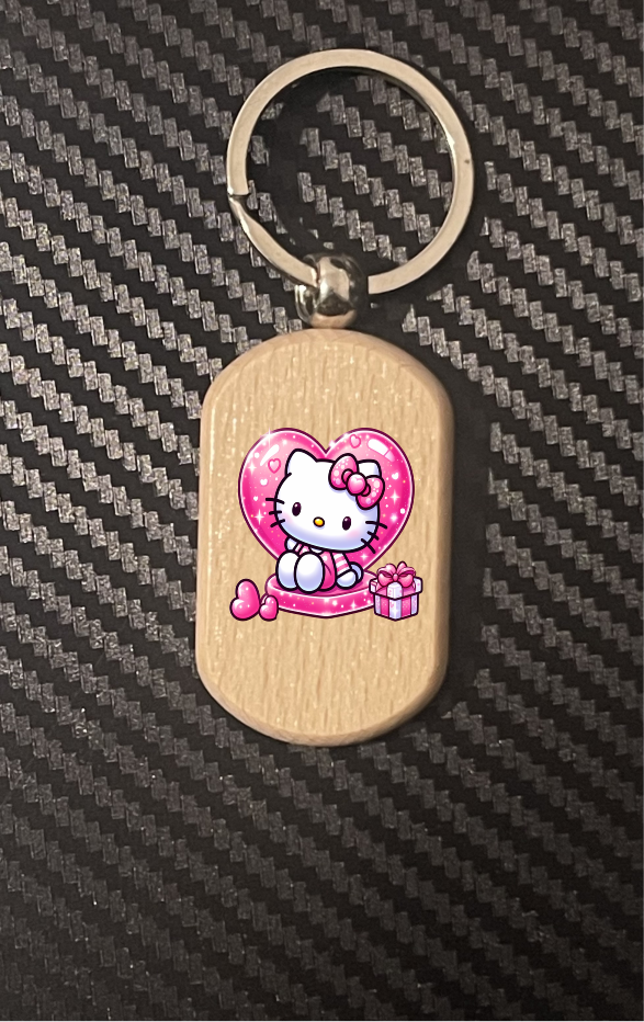 Heart Hello Kitty keyring