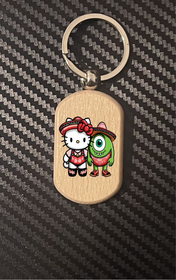 Chicano Hello Kitty 1-11 keyrings