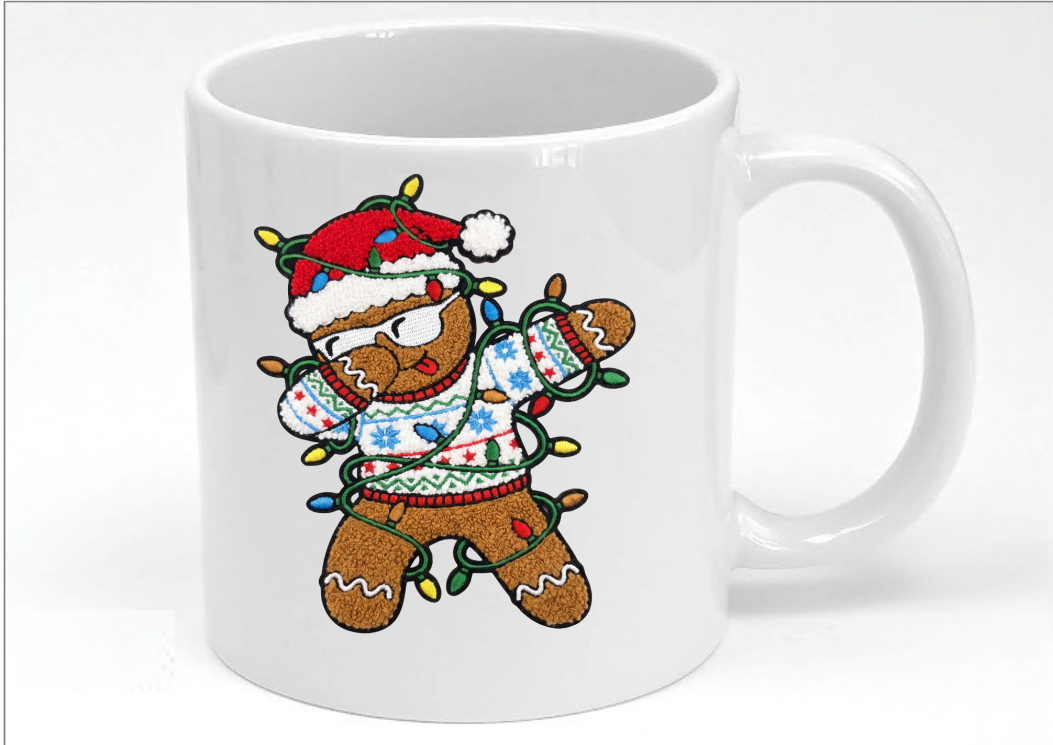 Christmas light dance 11oz mug