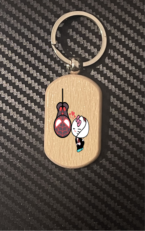 Spiderman Hello Kitty 1-11 keyrings
