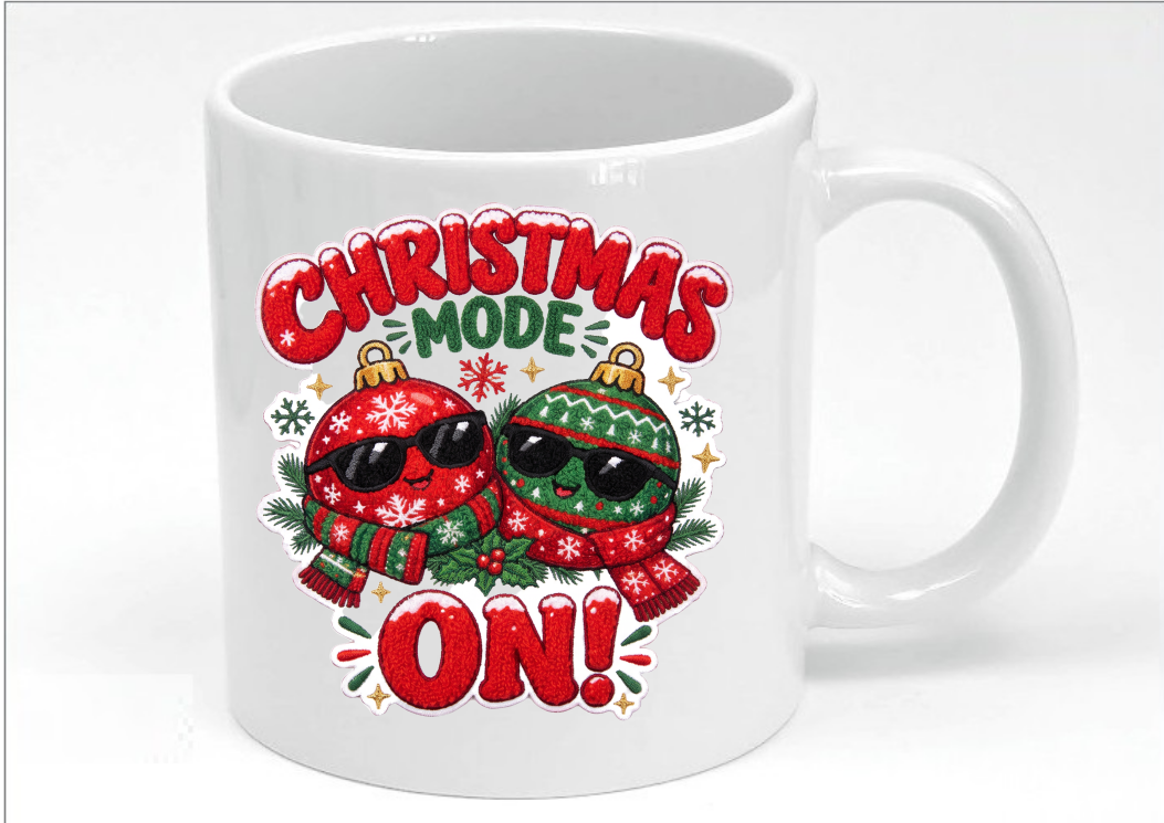 Christmas mode ON 11oz mug