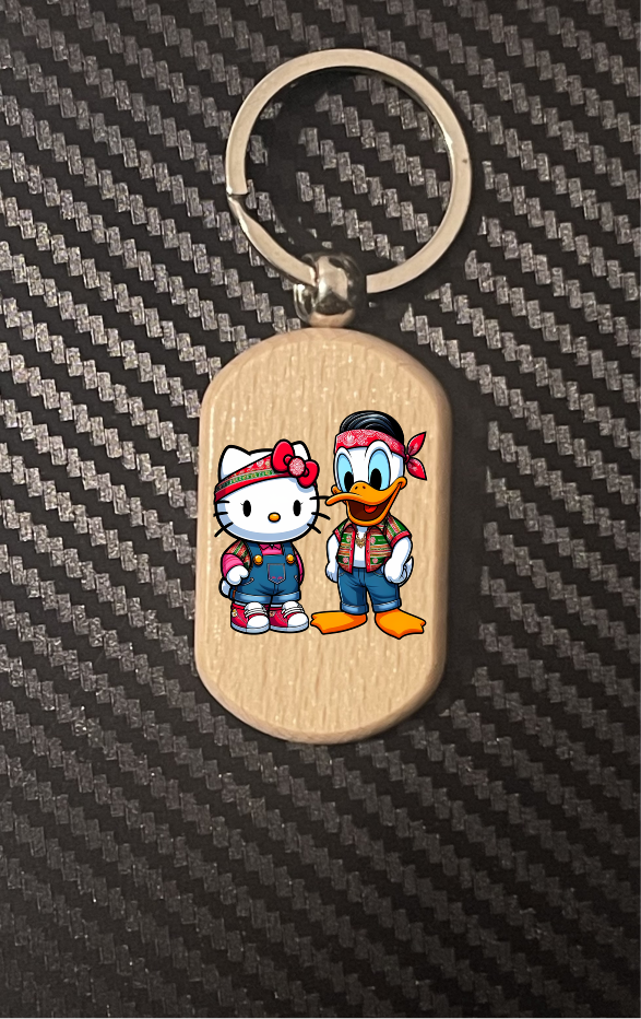 Chicano Hello Kitty 1-11 keyrings