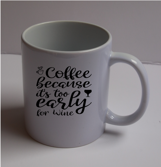 Coffee because it's too early for wine