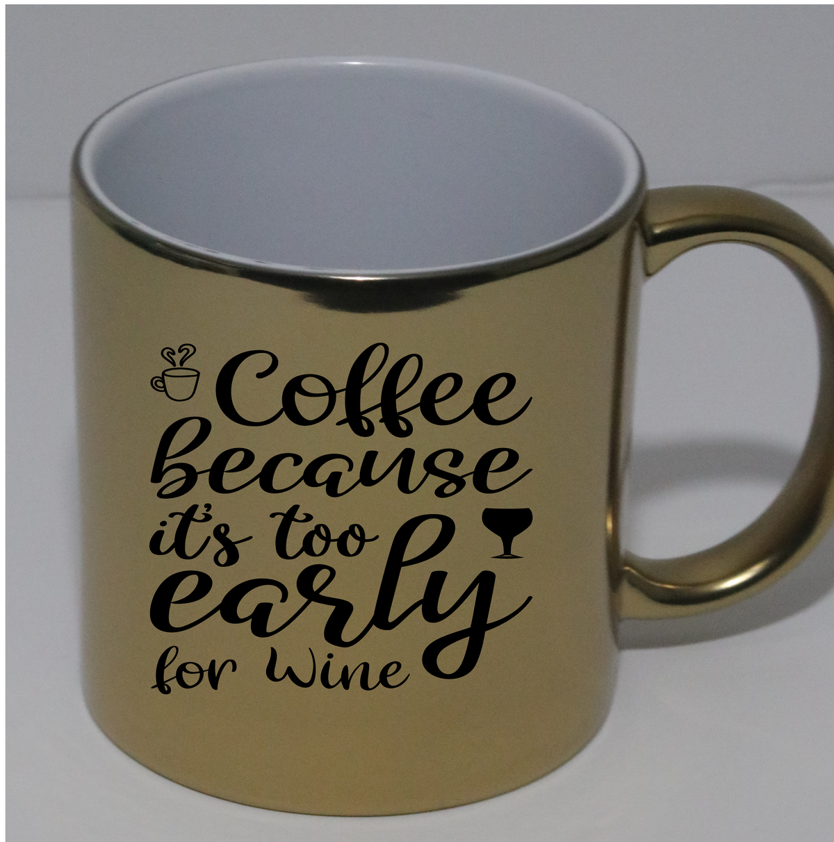 Coffee because it's too early for wine
