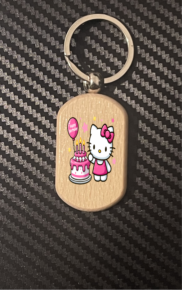 Happy birthday Hello Kitty 1-11 keyrings