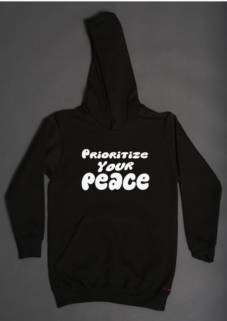 Prioritize your peace hoodies