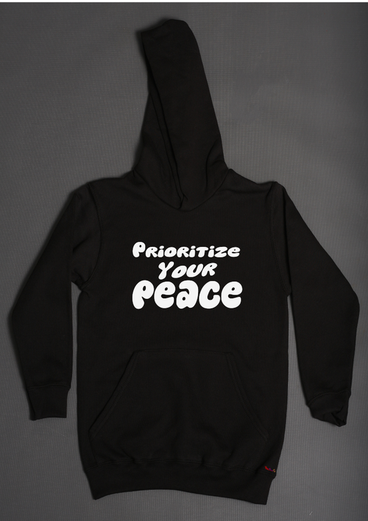 Prioritize your peace hoodies