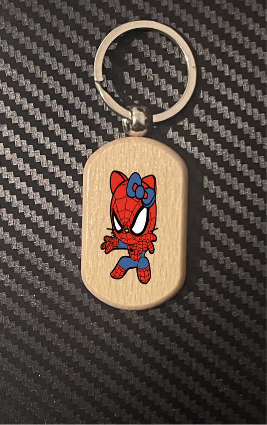 Spiderman Hello Kitty 1-11 keyrings