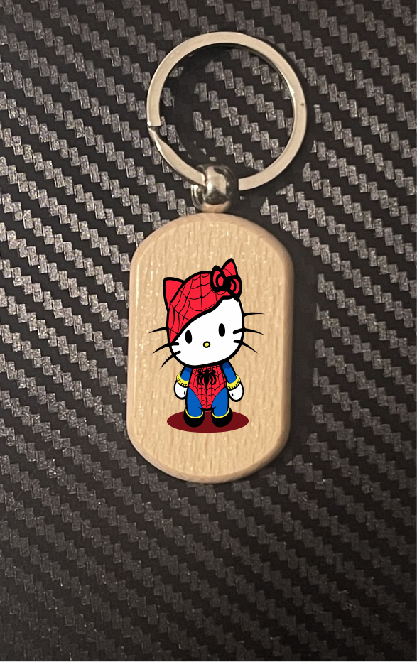 Spiderman Hello Kitty 1-11 keyrings