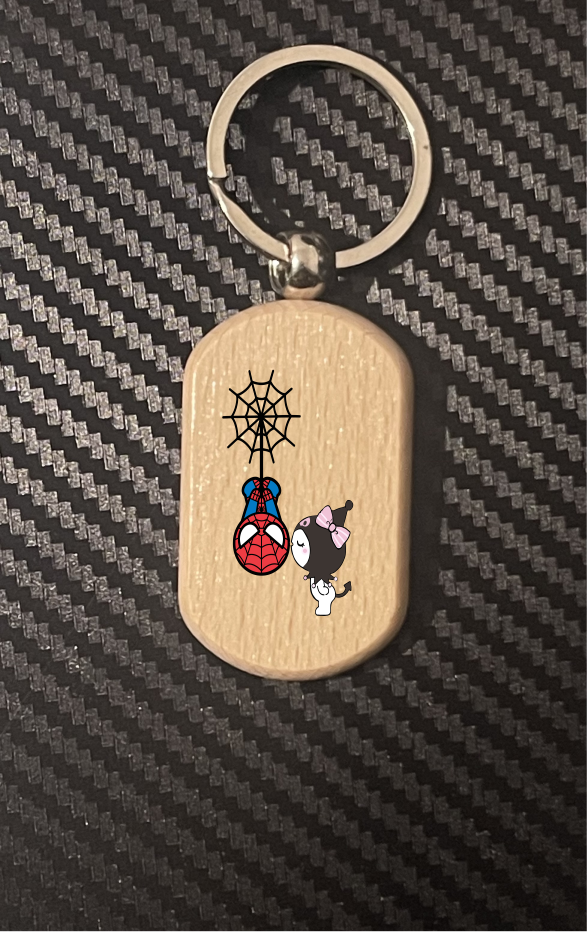 Spiderman Hello Kitty 1-11 keyrings