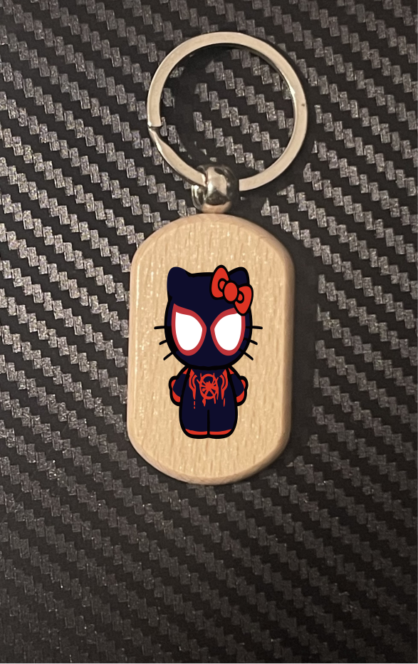 Spiderman Hello Kitty 1-11 keyrings